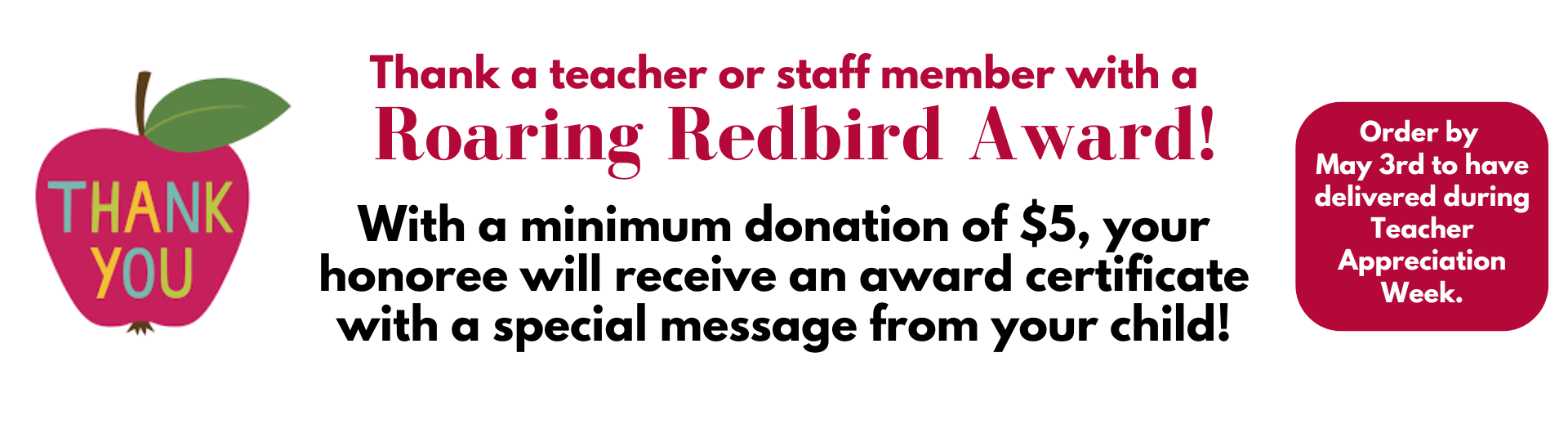 2026 Roaring Redbird Banner (1)